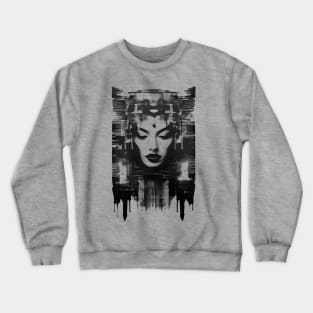 Woman Face Street Art Fashion Crewneck Sweatshirt